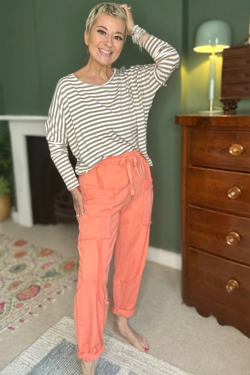 Asha Relaxed Fit Cargo Sweatpants