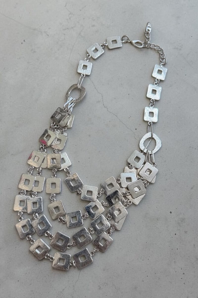 Geometric Link Necklace
