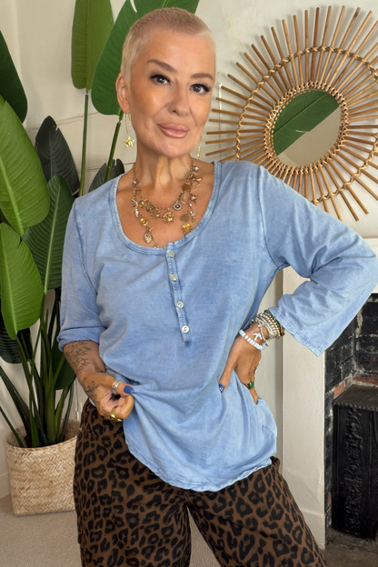 Juno Cotton Henley