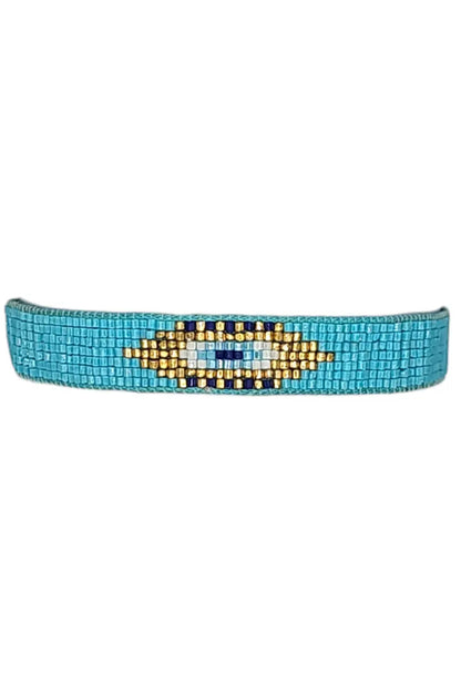 Turquoise Beaded Eye Bracelet