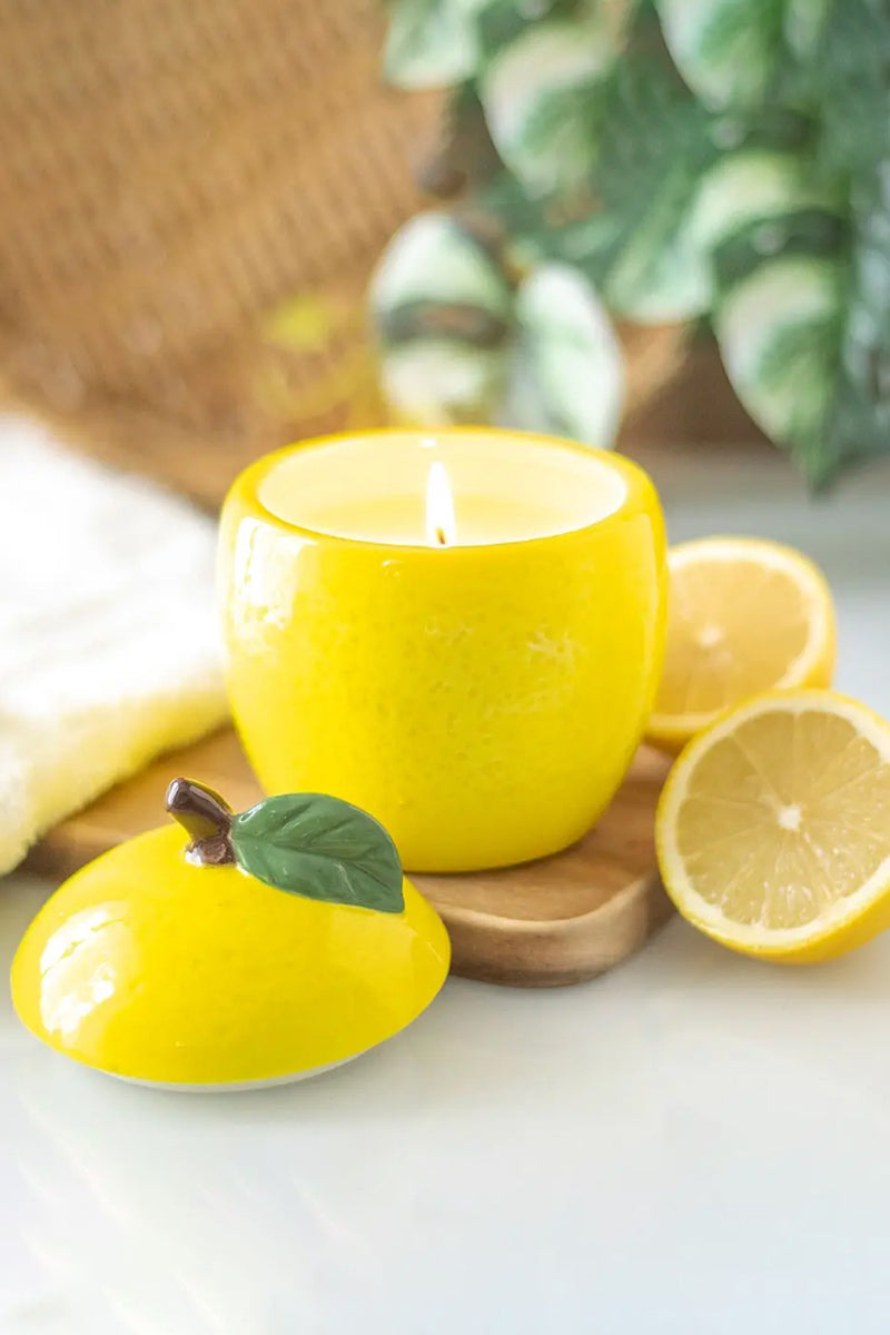 Lemon Shaped Candle Jar