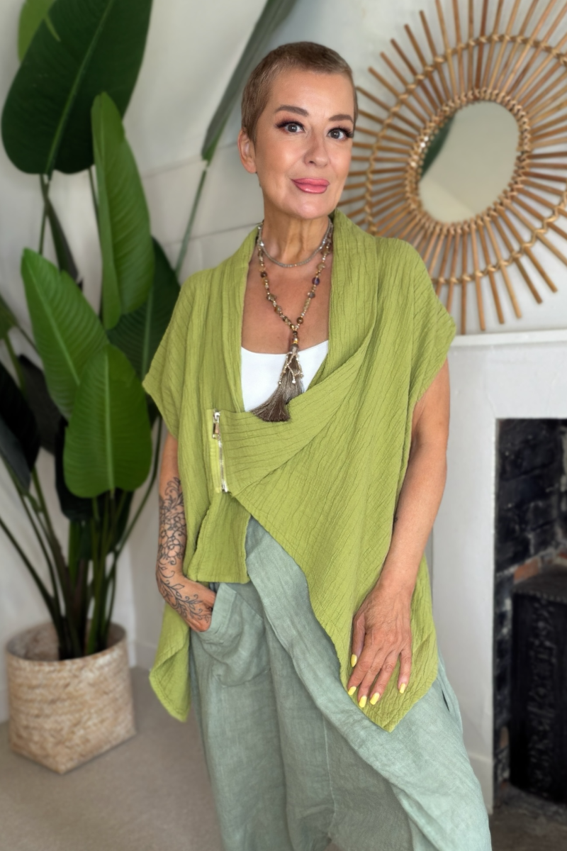 Moto Lux Sleeveless Jacket