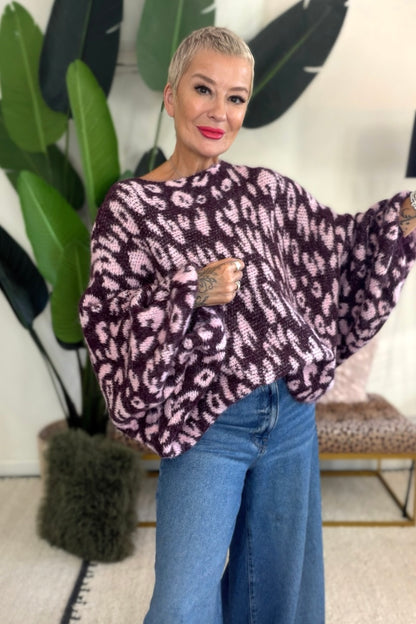 PRE - ORDER Leopard Slouchy Knit