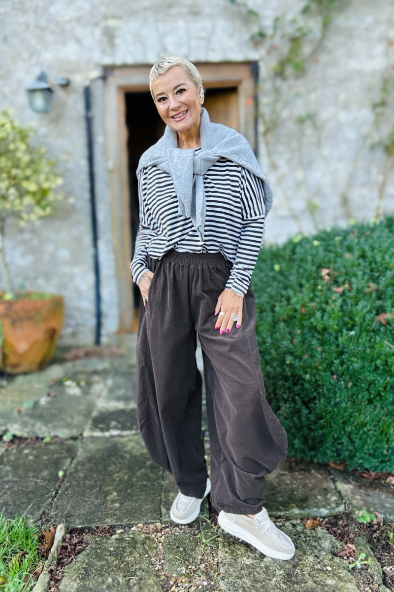 Needlecord Balloon Pants