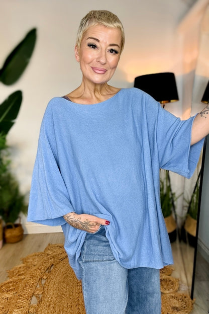 Slouch This Way! Short Sleeve Knit