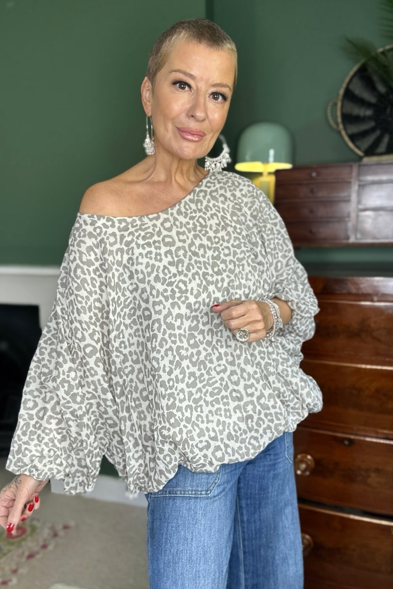 Lola Leopard Print Top