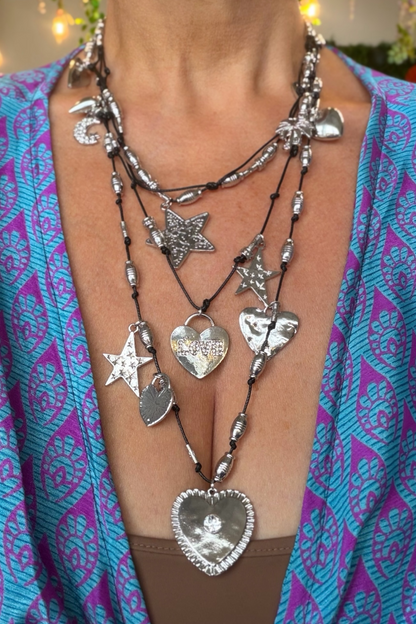 Triple Strand LOVE Necklace