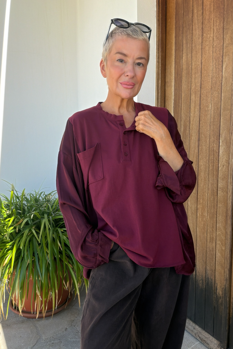Satin Mix Top