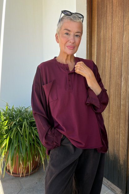 Satin Mix Top