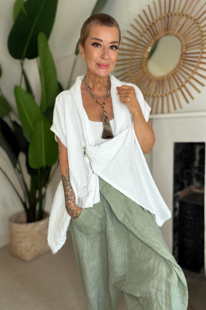 Moto Lux Sleeveless Jacket