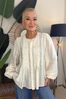 Cecile Pleated Blouse