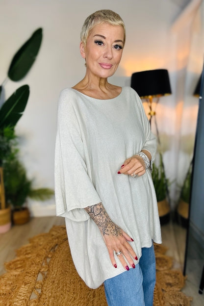 Slouch This Way! Short Sleeve Knit