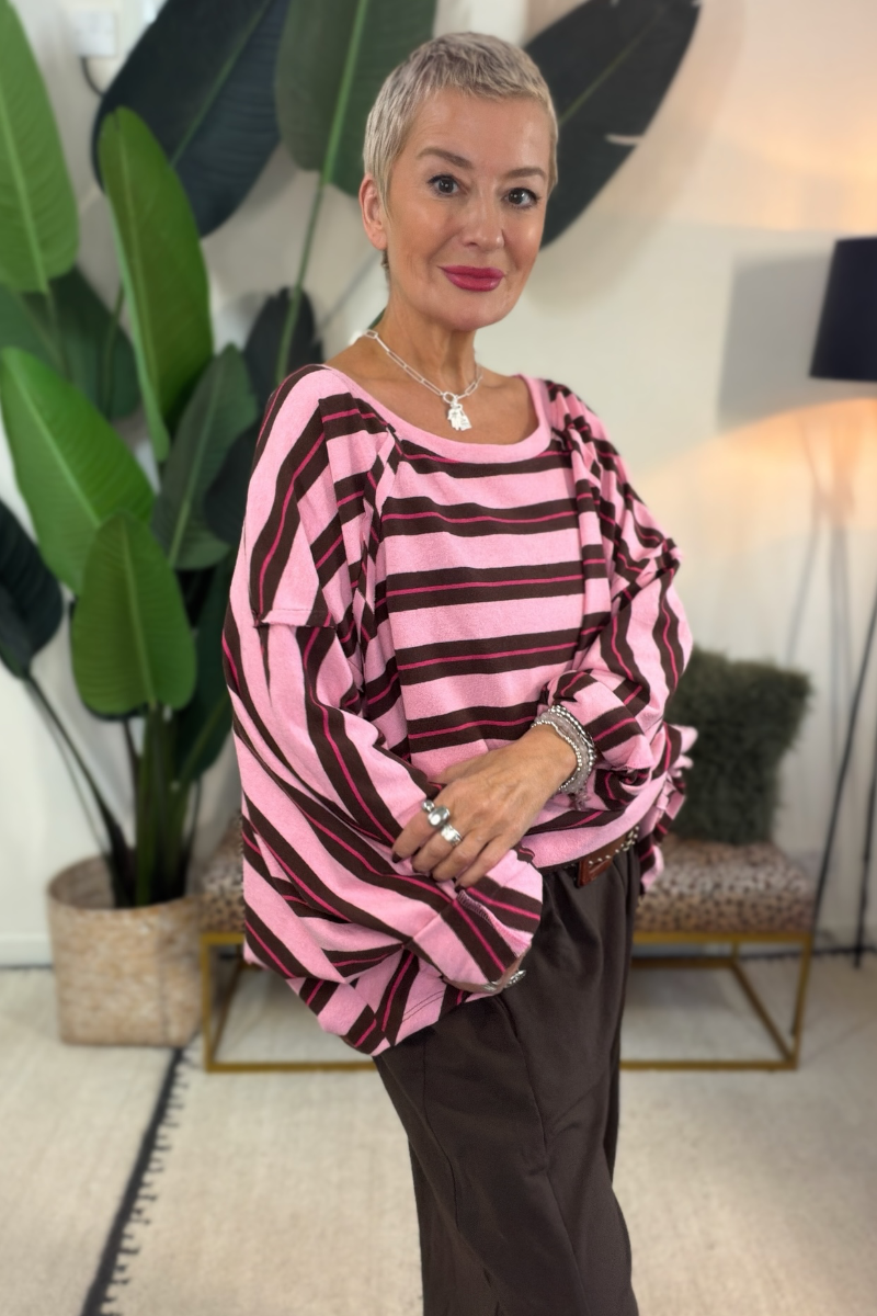Relaxed Stripe Sweatshirt