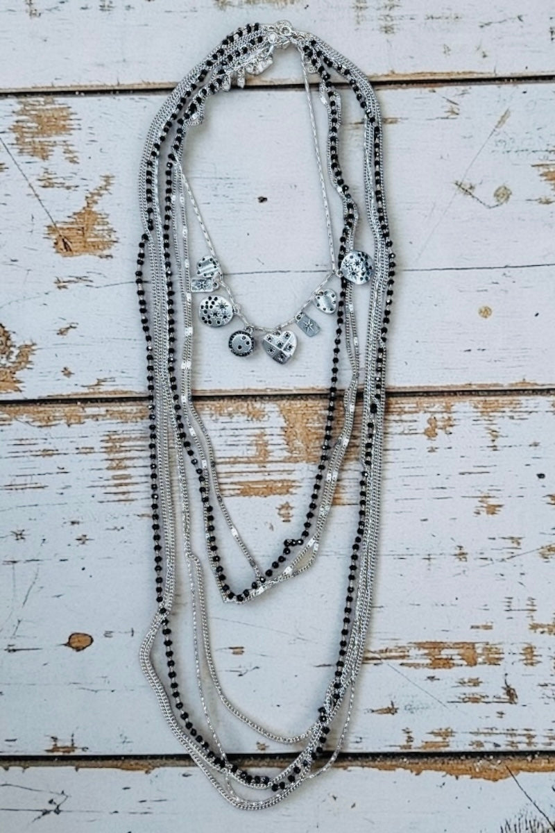 Midnight Muse Layered Necklace Set