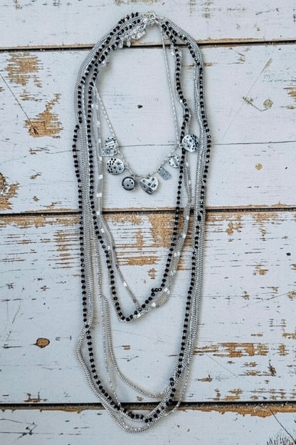 Midnight Muse Layered Necklace Set