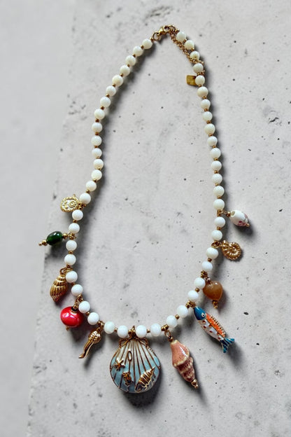Seaside Treasure Charm Necklace