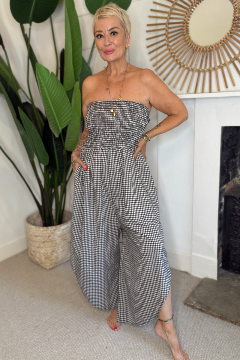 Gingham Jumpsuit