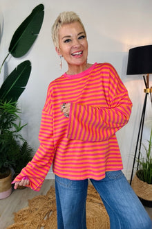 All Striped Out Sweat Top