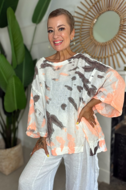 Malibu Moon Linen Top