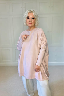 Sylvie Oversized Jumper - Pale Pink