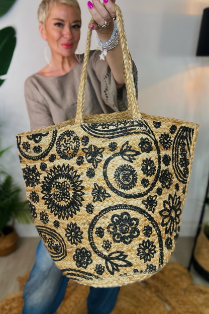 Anaya Jute Bag - Floral