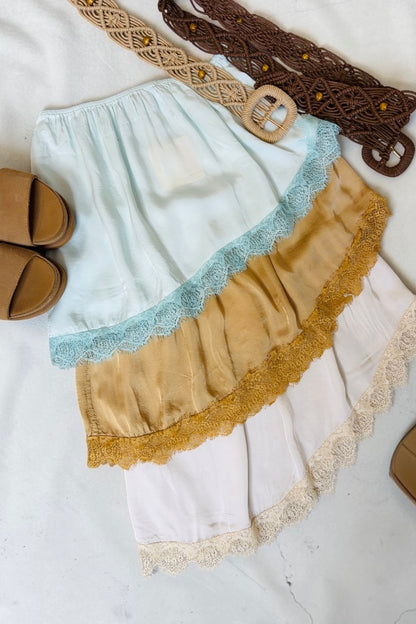 Frenchie Asymmetric Layering Skirt