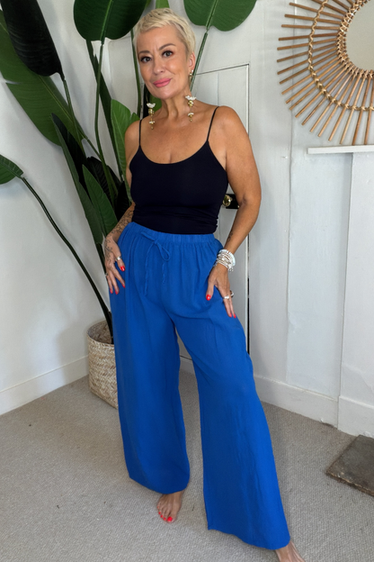 Relaxed Fit Cotton Trousers