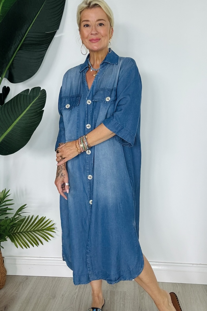 Denim Shirt Dress
