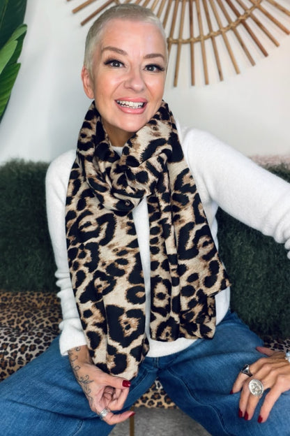Leopard Print Scarf