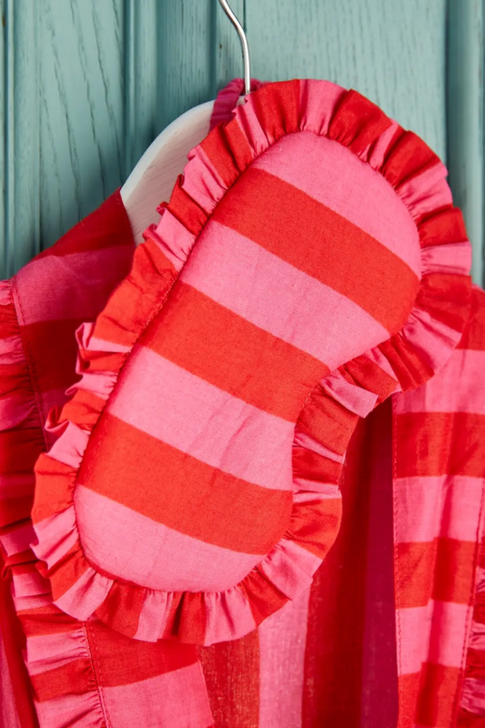 Bold Stripe Frill Eye Mask