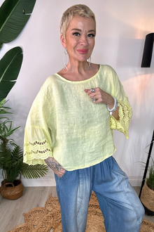Olia Linen Top
