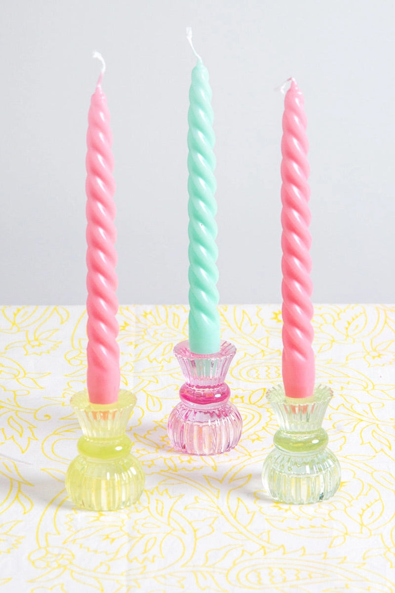 Colour Dinner Candle & Tealight Holder