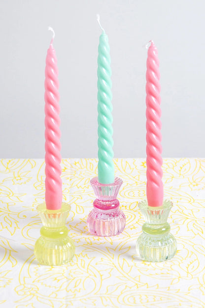 Colour Dinner Candle & Tealight Holder