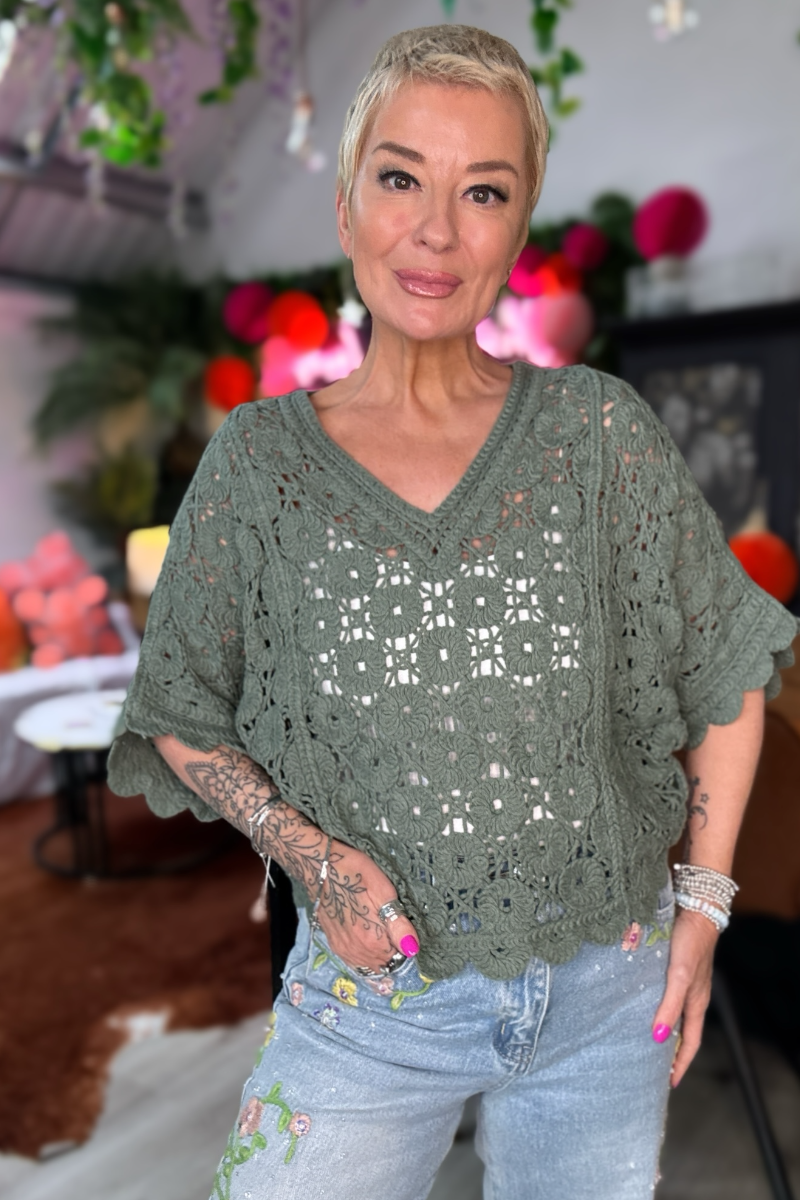 Kaia Crochet Top