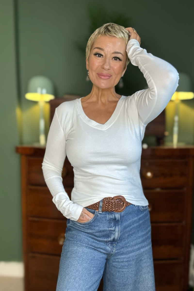 Base Layer V Neck Top