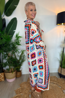 Crochet Maxi Cardigan