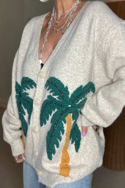Oasis Palm Cardigan