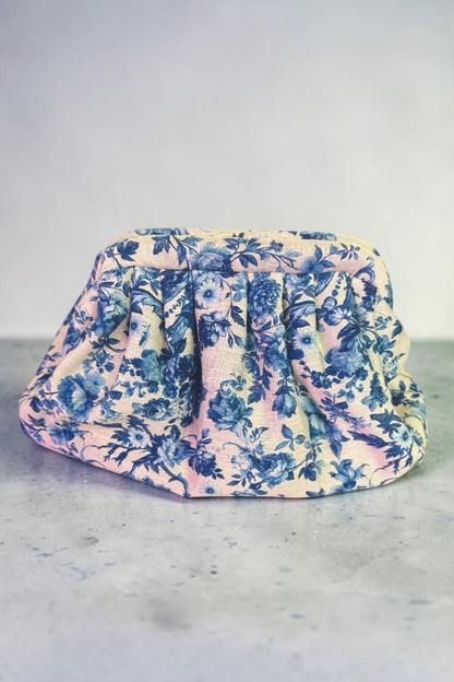 Puffy Clutch Bag - Floral