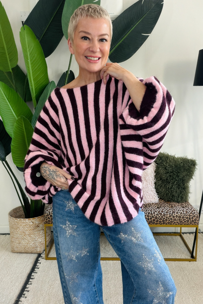 Stripe Slouchy Knit