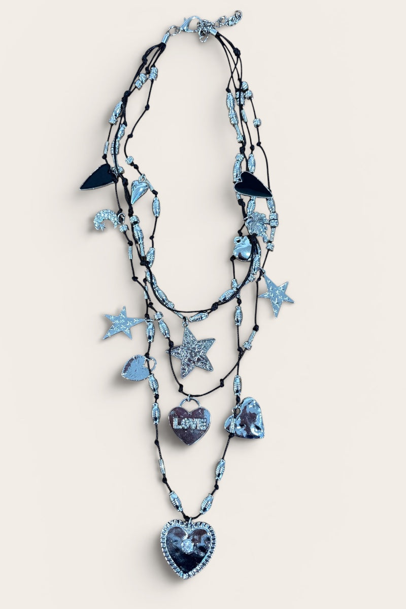 Triple Strand LOVE Necklace
