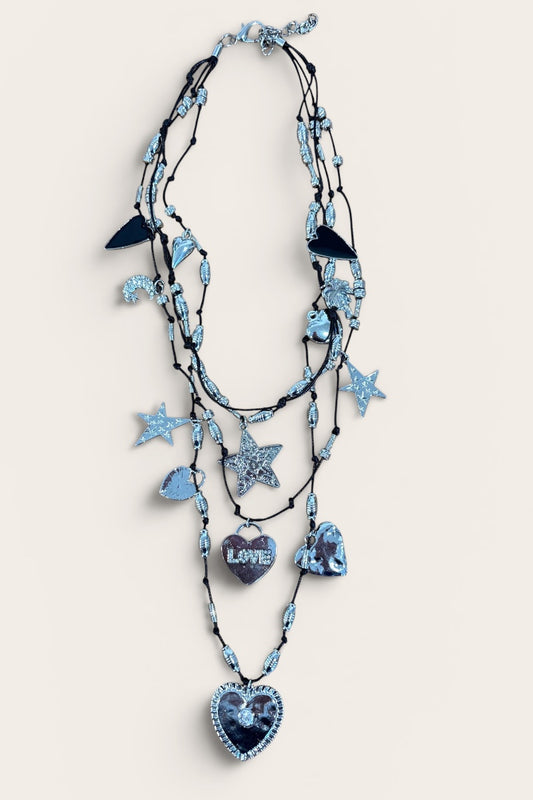 Triple Strand LOVE Necklace