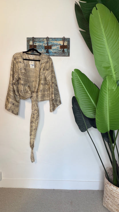Sari Waterfall Wrap Drop Three