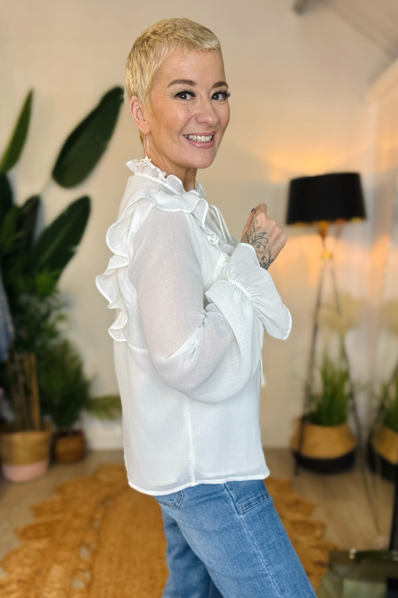 Soft Frill Blouse