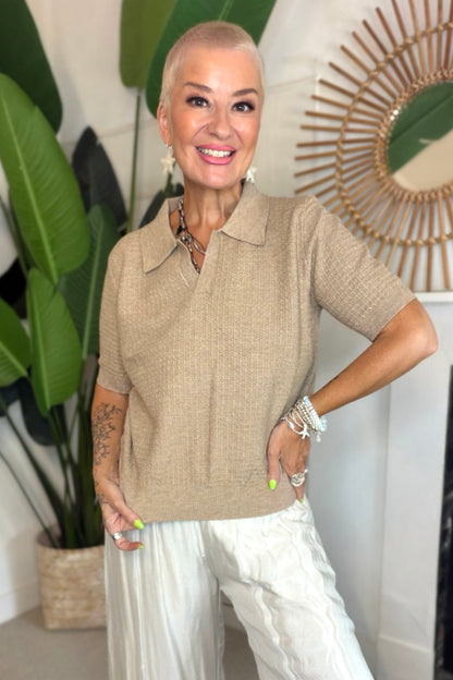 Ivy Knit Collar Top