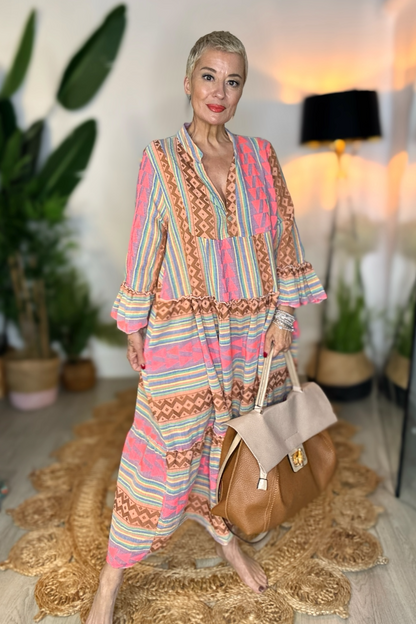 Aztec Woven Maxi Dress