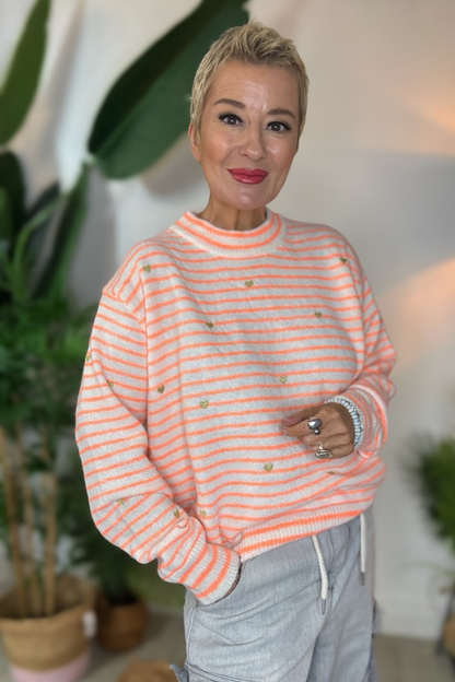 Oliver Neon Stripe Jumper