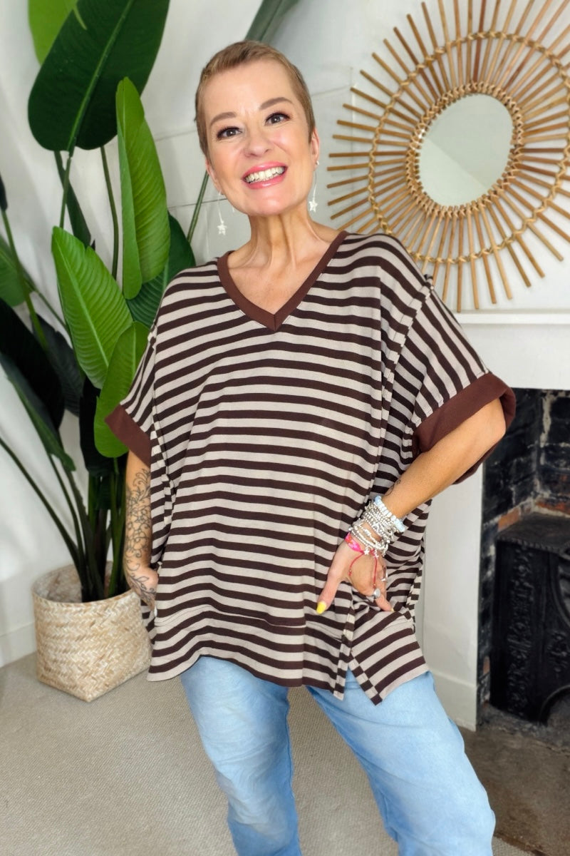 Lennie Stripe Sweat Top