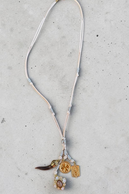 Nomad Multi Charm Lariat Necklace