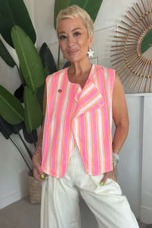 Neon Sunburst Waistcoat