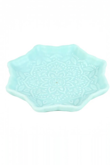 Blue Mandala Ceramic Incense Holder